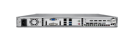 1U Rackmount Server Chassis for ATX/MicroATX Motherboard with 4 Hot-Swap HDD Trays, PCIe x16  & 400W RPS
